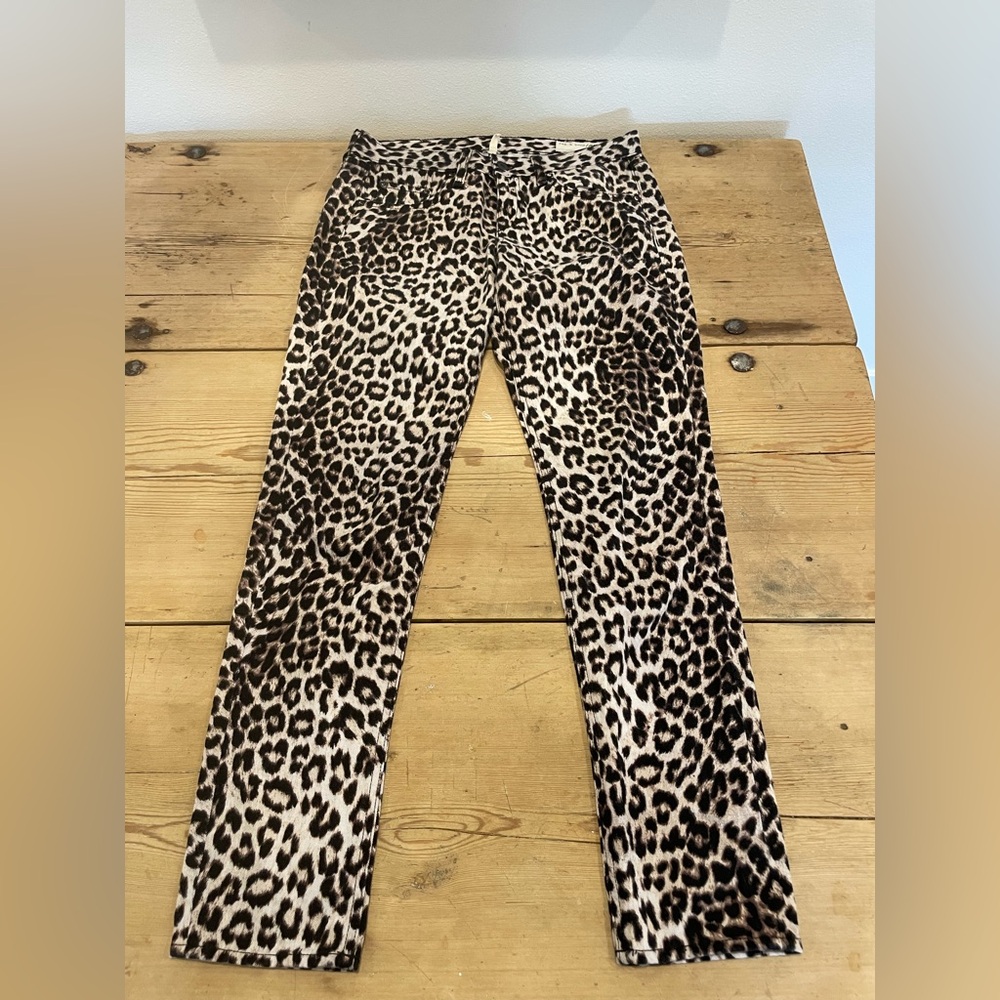 Rag and Bone Leopard print boyfriend Jean in size 26